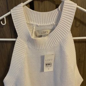 White Loft Sweatered Tank - Tags still on